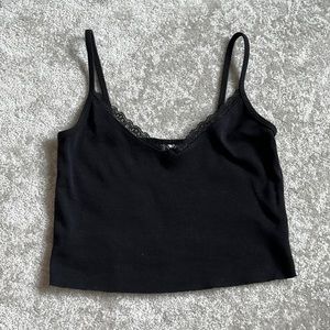 TopShop Cropped Black Tank